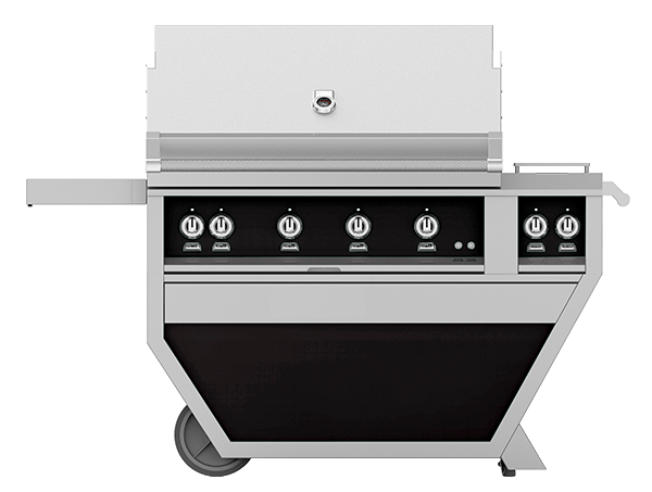 42″ Hestan Outdoor Deluxe Grill with Double Side Burner (1 SEAR BURNER AND 3 TRELLIS BURNERS)