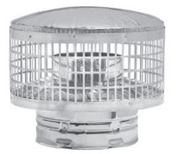 Metal Fab 6" Temp/Guard® Stainless Cap with Spark Arrester