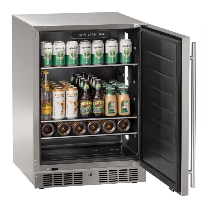 Marvel 24" Essentials Refrigerator, Stainless Steel Door-MRRE224-SS31A
