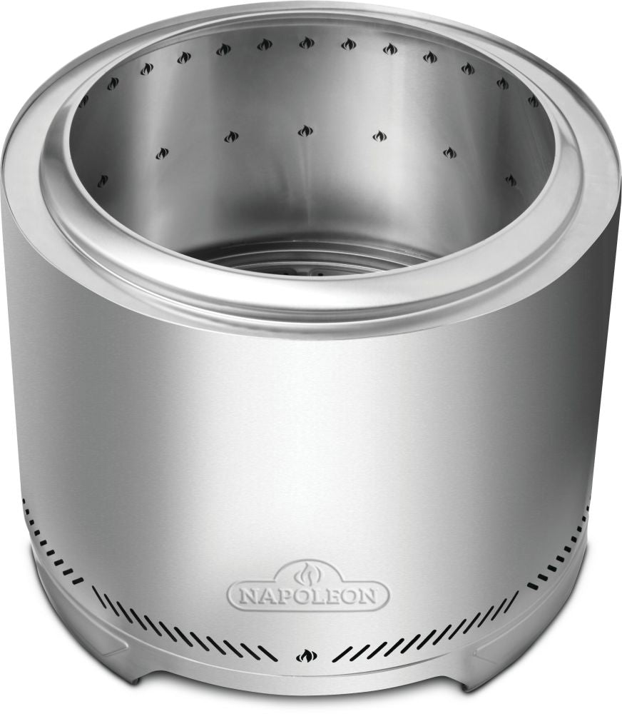 Napoleon TIMBERWOLF Smokeless Wood Fire Pit, Large (22&quot;), Stainless Steel