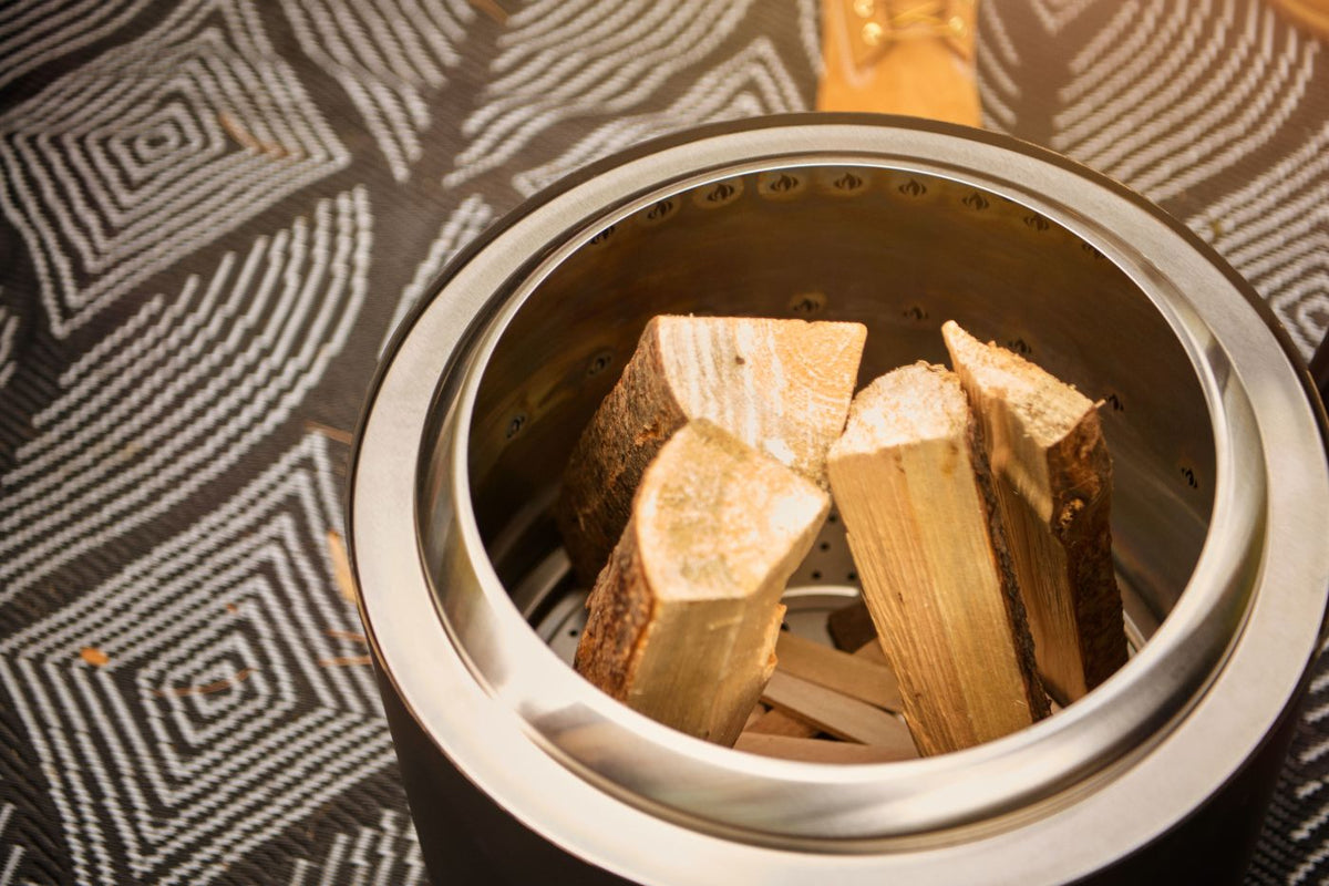 Napoleon TIMBERWOLF Smokeless Wood Fire Pit, Medium (18&quot;), Phantom