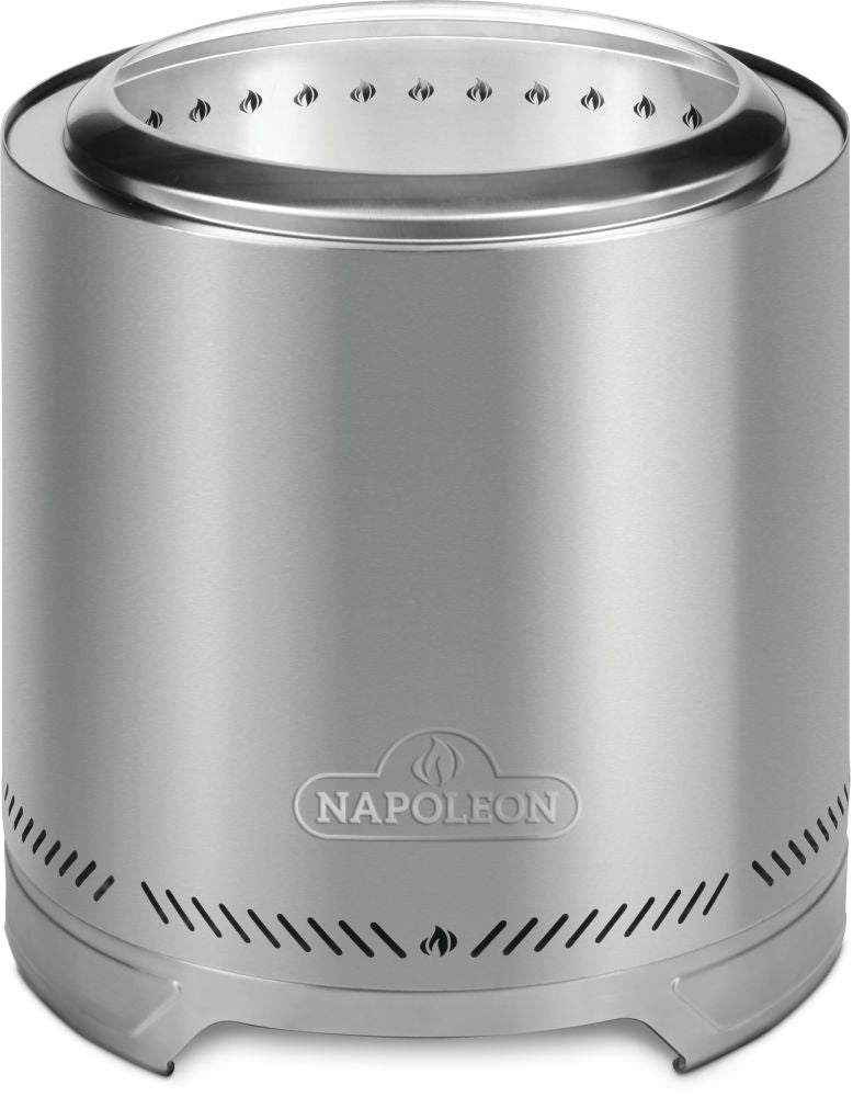 Napoleon TIMBERWOLF Smokeless Wood Fire Pit, Medium (18&quot;), Stainless Steel