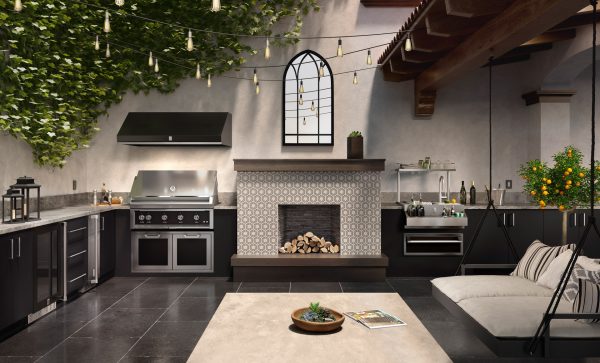 42″ Hestan Outdoor Built-In Grill (1 SEAR BURNER AND 3 TRELLIS BURNERS)