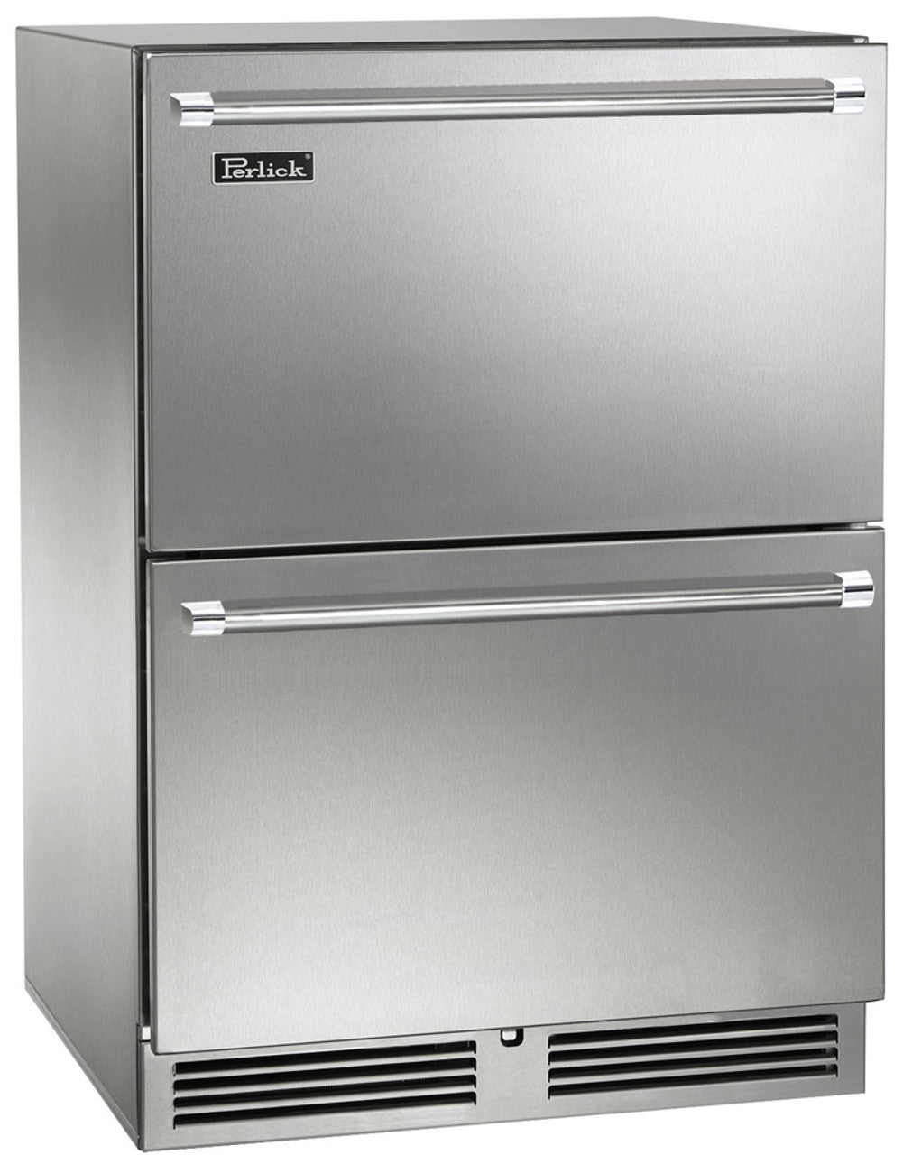 Perlick 24" Signature Series Indoor Dual Zone Freezer/Refrigerator Stainless Steel Drawers