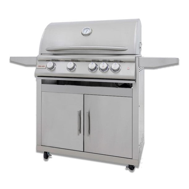 Blaze Premium LTE Plus 32&quot; 4-Burner Grill with Rear Burner and Built-in Lighting System