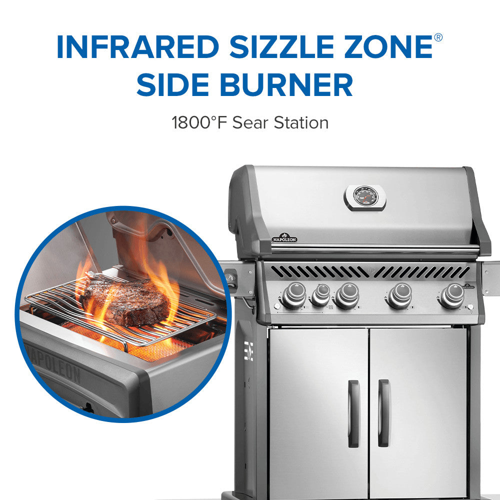 Napoleon Rogue® PRO 525 SIB with Infrared Side Burner (Stainless Steel)