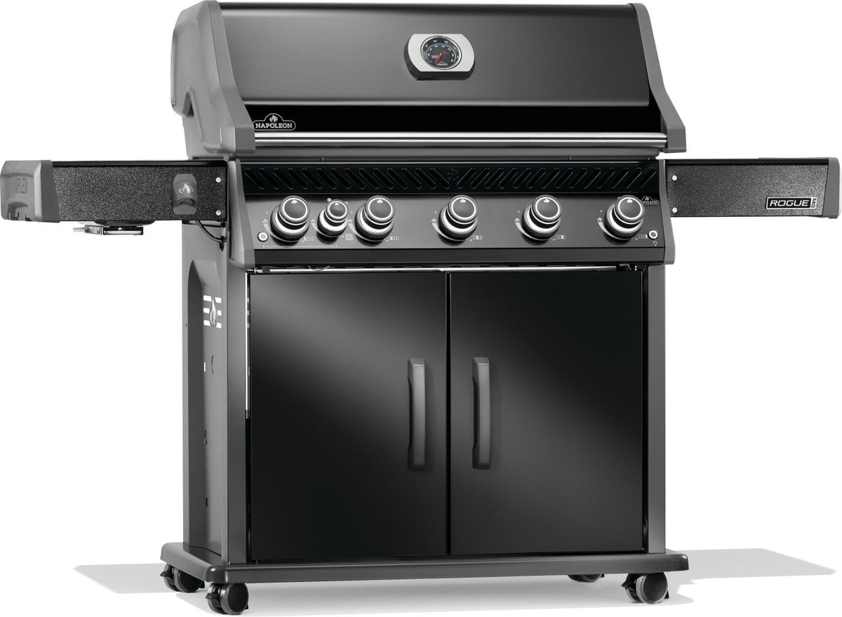Napoleon Rogue PRO 625 Gas Grill with Infrared Side Burner (Black)