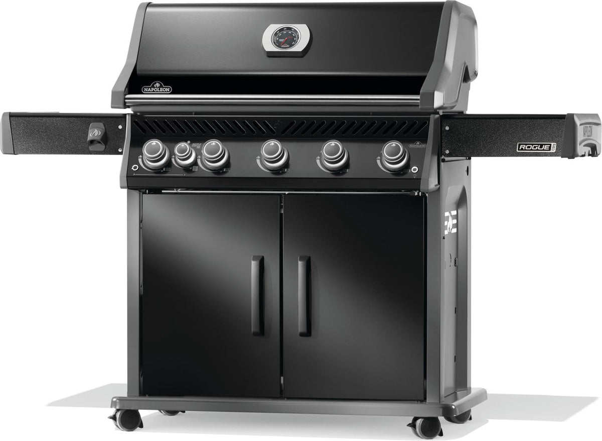 Napoleon Rogue PRO 625 Gas Grill with Infrared Side Burner (Black)