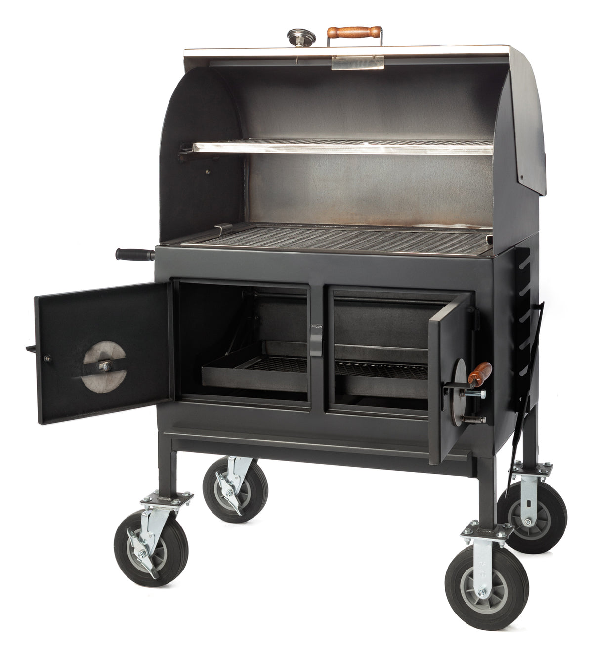 Pitts &amp; Spitts 24&quot; x 36&quot; Adjustable Charcoal Grill (Roll Top)