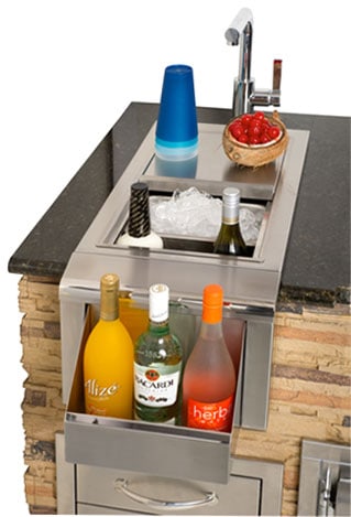 Alfresco 14" Outdoor Rated Prep And Wash Sink With Towel Dispenser