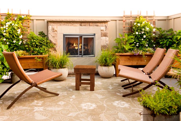 Monessen Outdoor Lifestyles Vesper 36" Outdoor Fireplace with Traditional Concrete Refractory - VOFB36T