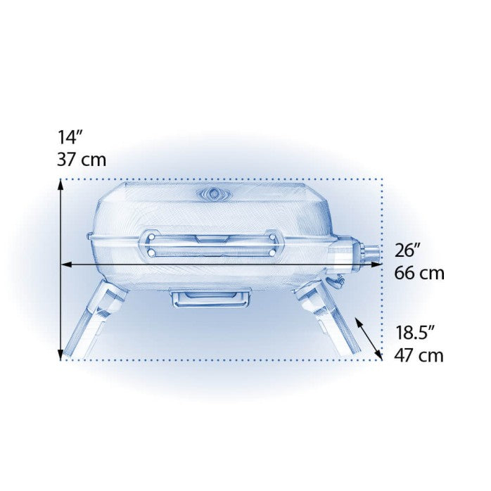 Napoleon TravelQ™ 240 Portable Gas Grill, Propane, Blue