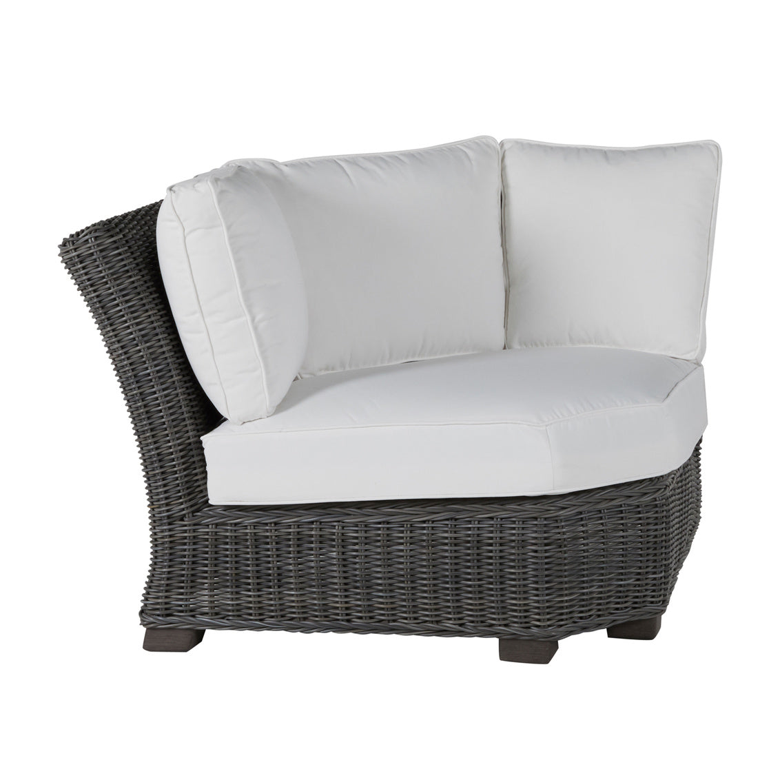 Rustic Wicker Sectional Corner