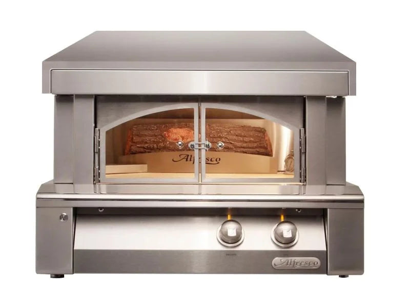Alfresco 30-Inch Countertop Gas Outdoor Pizza Oven Plus