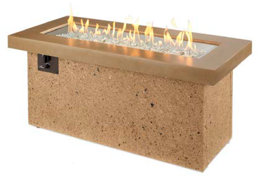 Outdoor Greatroom Grey Key Largo Fire Table