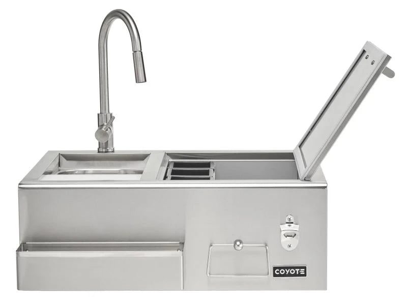 Coyote 30&quot; Stainless Steel Built-In Refreshment Center
