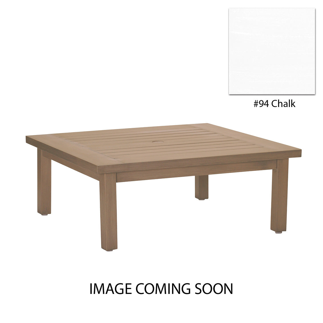 Club Aluminum Square Coffee Table
