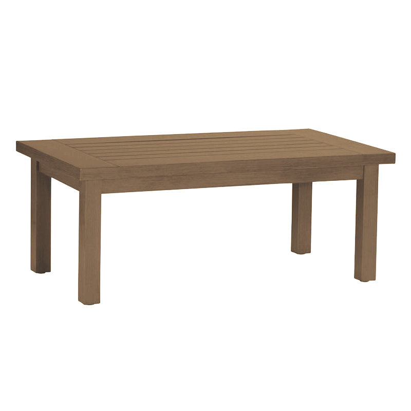 Club Aluminum Rectangular Coffee Table (48&quot; x 22.5&quot;)