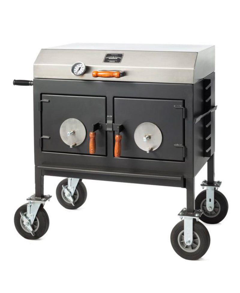 Pitts &amp; Spitts 24&quot; x 36&quot; Adjustable Charcoal Grill (Flat Top)