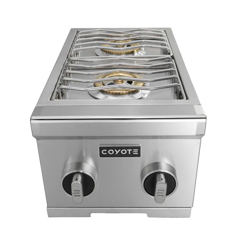 Coyote 12" Built-In Gas Double Side Burner