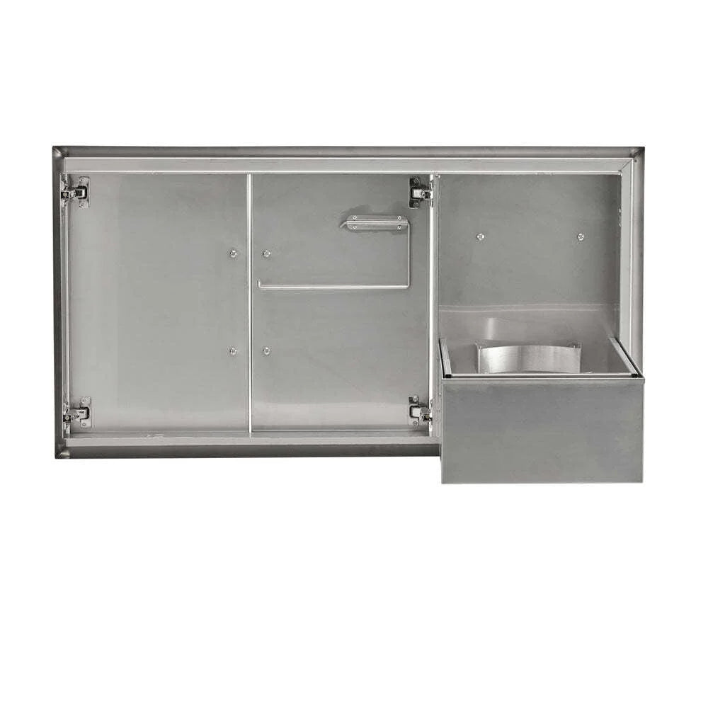 Coyote 45" Double Access Doors with Roll Out Trash