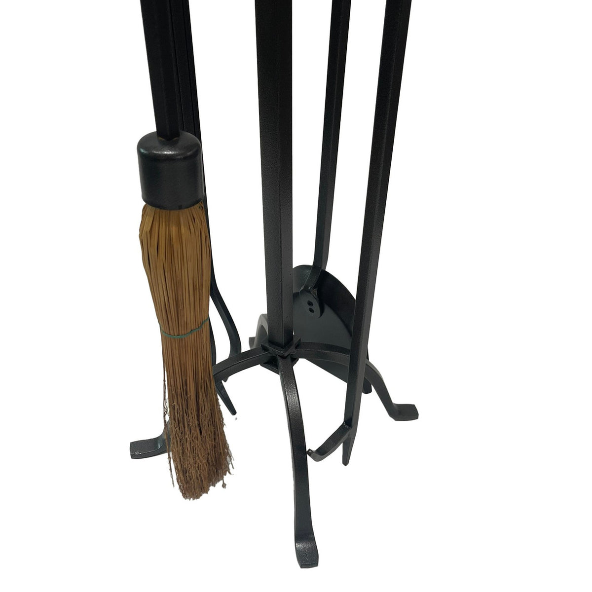 Dagan 5-Piece Wrought Iron Fireplace Tool Set with Square Rods