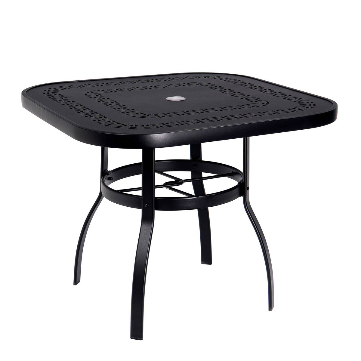 Deluxe Trellis Top 36&quot; Square Dining Umbrella Table