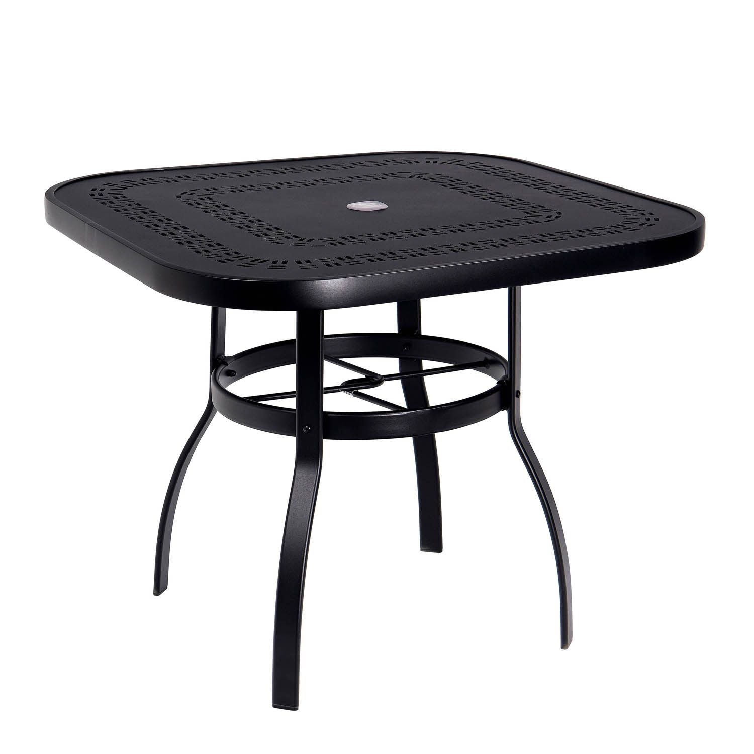 Deluxe Trellis Top 36" Square Dining Umbrella Table