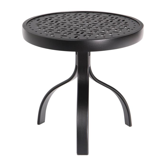 Deluxe Lattice Top Round Side Table