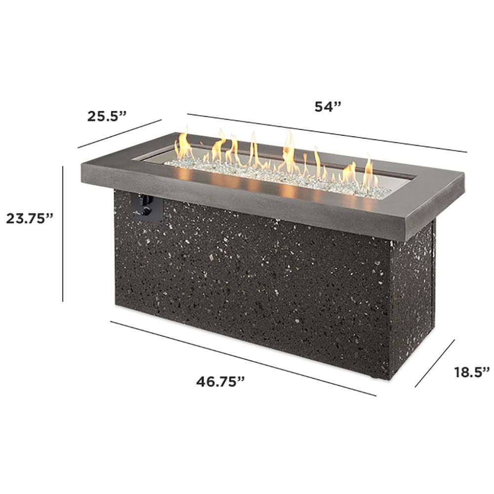Outdoor Greatroom Grey Key Largo Fire Table