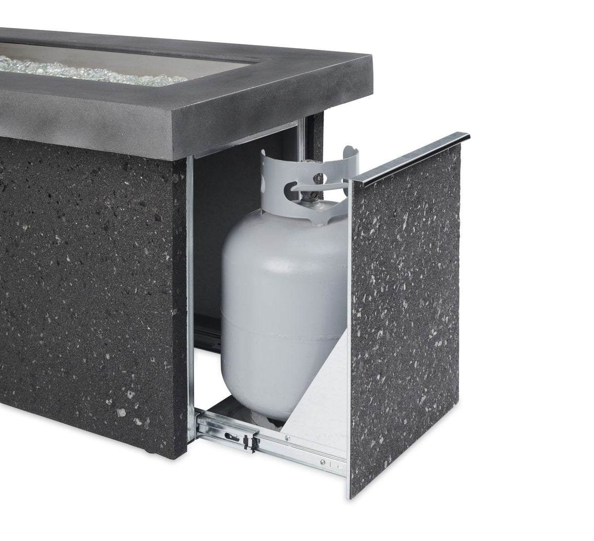 Outdoor Greatroom Grey Key Largo Fire Table