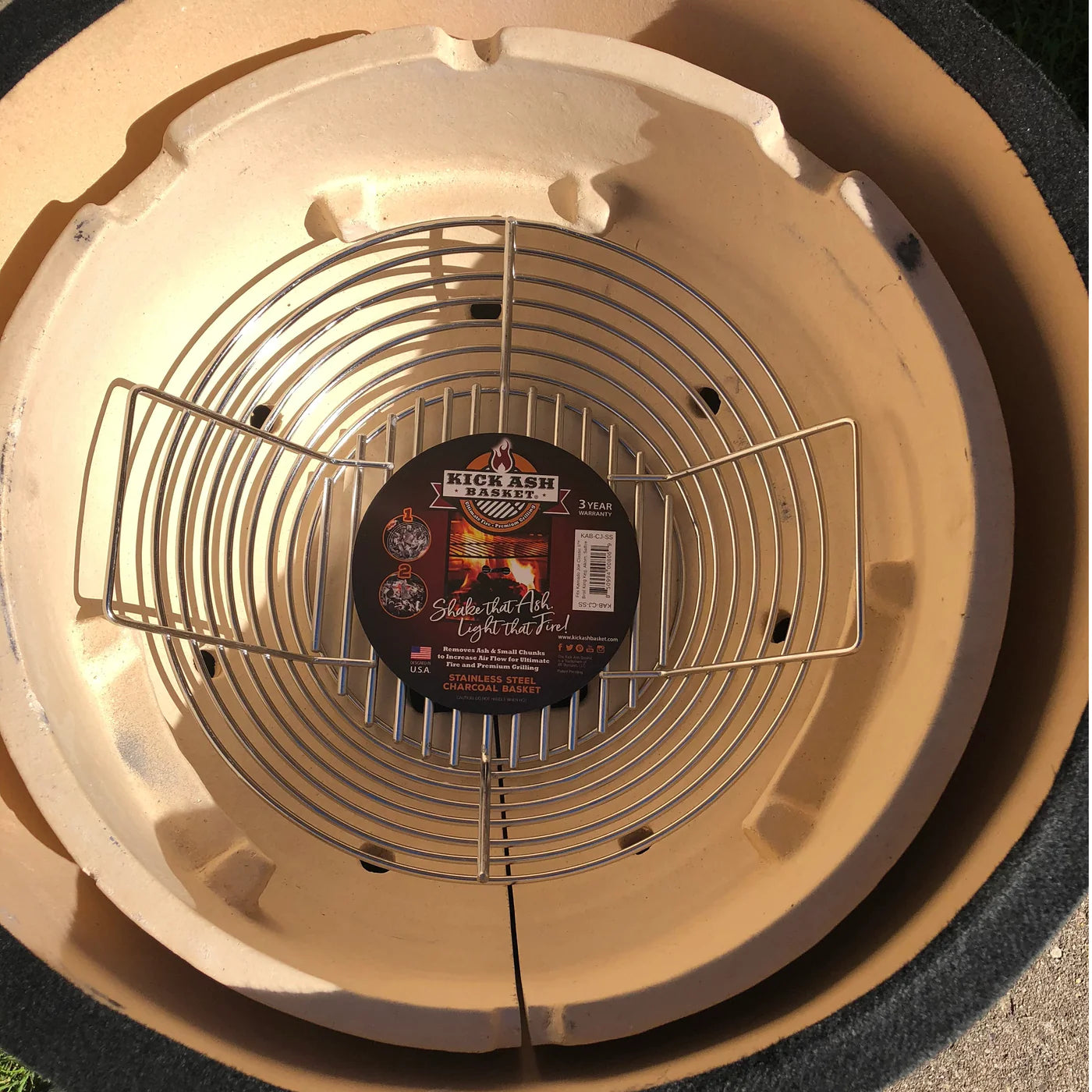 Big green egg kick ash basket outlet