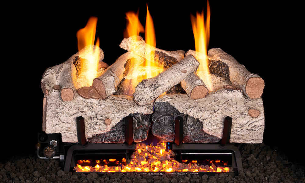 RHP Vent Free Charred Alpine Birch Standard Ceramic Refractory Logs