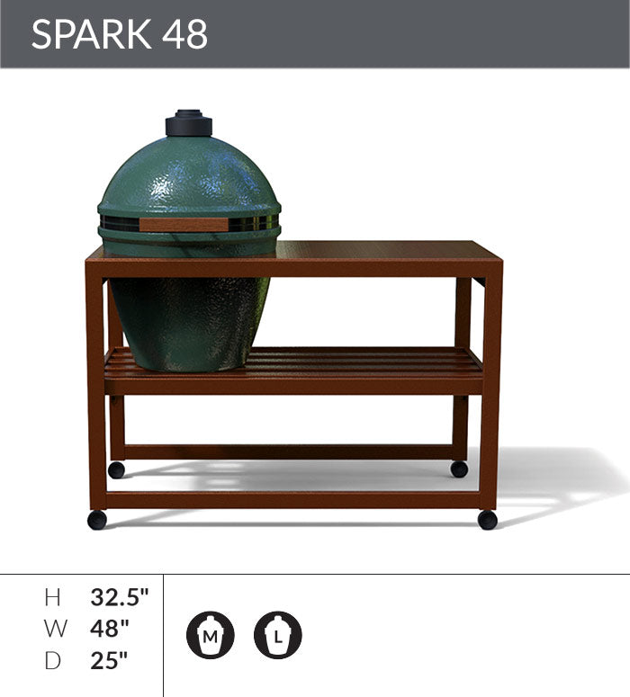 48" Spark Table with cut-out for Large or Medium Egg