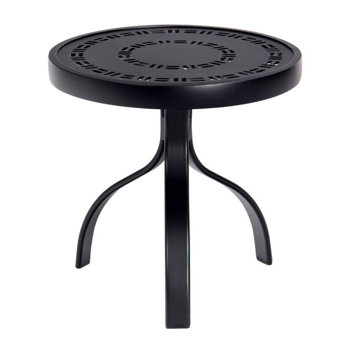 Deluxe Trellis Top Round Side Table