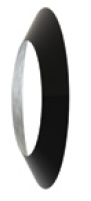 ICC 6&quot; Diameter ULTRABlack Universal Trim Ring - 6UBTR
