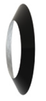 ICC 6" Diameter ULTRABlack Universal Trim Ring - 6UBTR