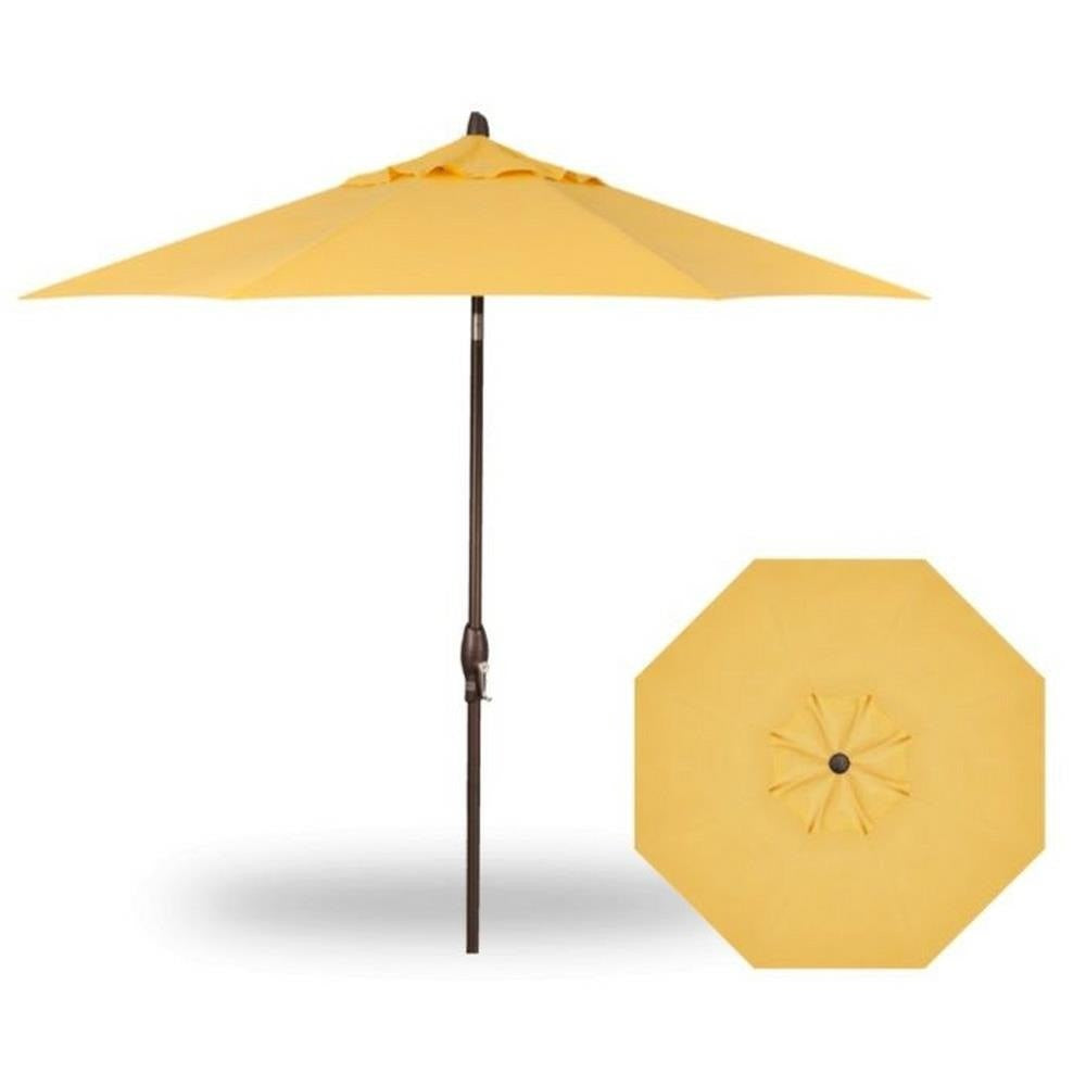 Treasure Garden 9' Auto Tilt Umbrella (Single Wind Vent)