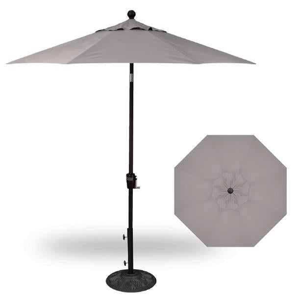 Treasure Garden 9&#39; Push Button Tilt Umbrella with Single Wind Vent