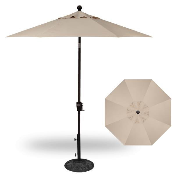 Treasure Garden 9&#39; Push Button Tilt Umbrella with Single Wind Vent