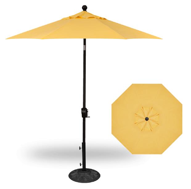 Treasure Garden 9&#39; Push Button Tilt Umbrella with Single Wind Vent