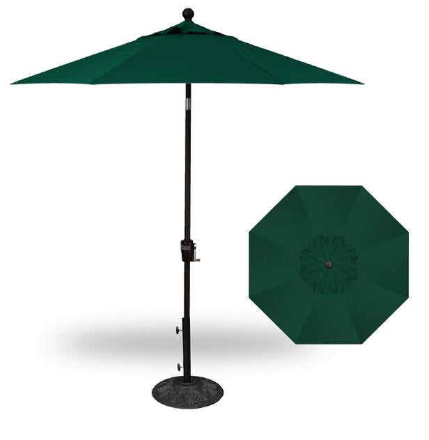 Treasure Garden 9&#39; Push Button Tilt Umbrella with Single Wind Vent