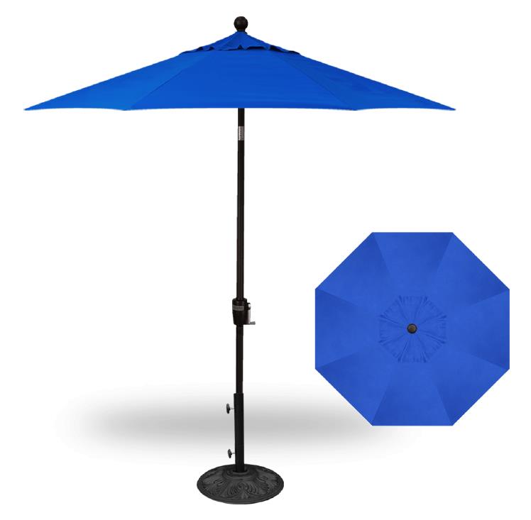 Treasure Garden 9&#39; Push Button Tilt Umbrella with Single Wind Vent