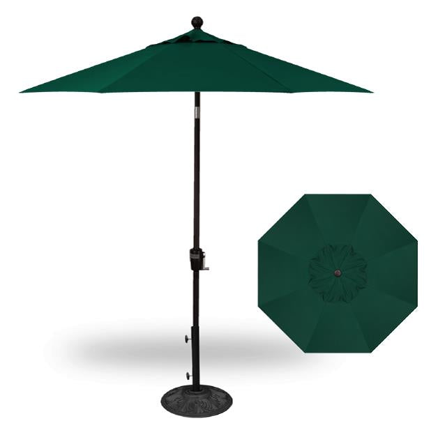 Treasure Garden 9&#39; Push Button Tilt Umbrella with Single Wind Vent