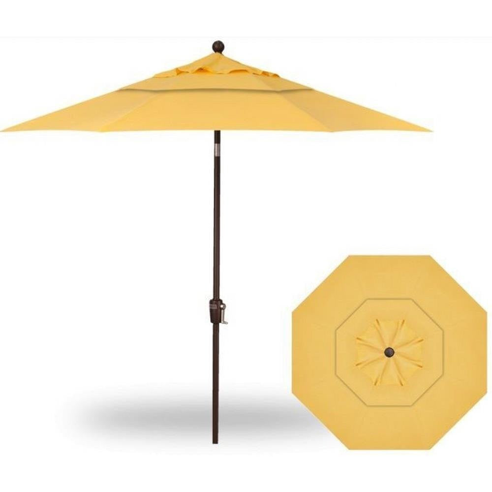 Treasure Garden 9&#39; Push Button Tilt Umbrella with Dual Wind Vent