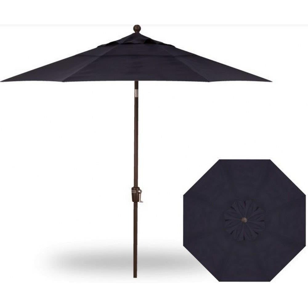 Treasure Garden 9&#39; Push Button Tilt Umbrella with Dual Wind Vent