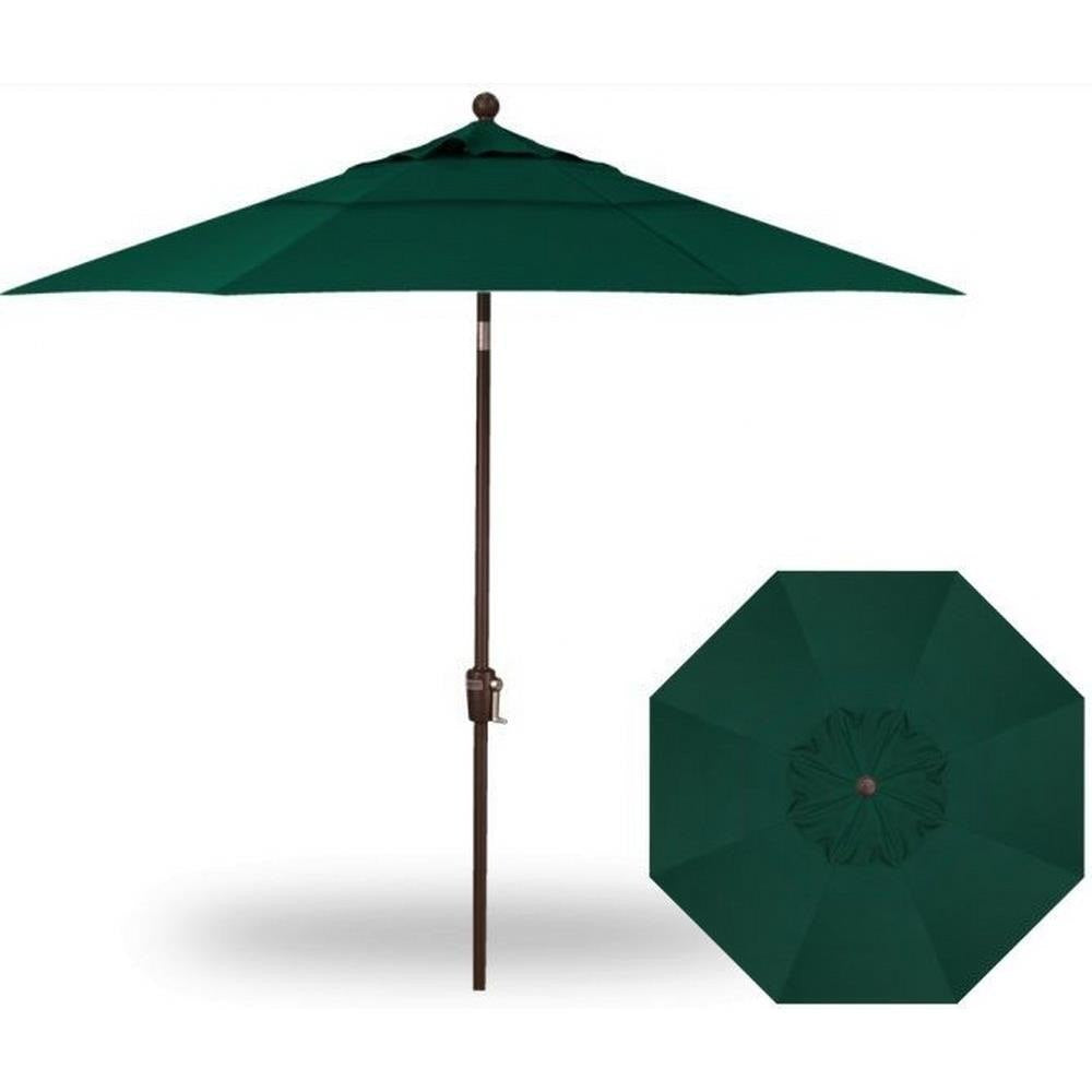 Treasure Garden 9&#39; Push Button Tilt Umbrella with Dual Wind Vent