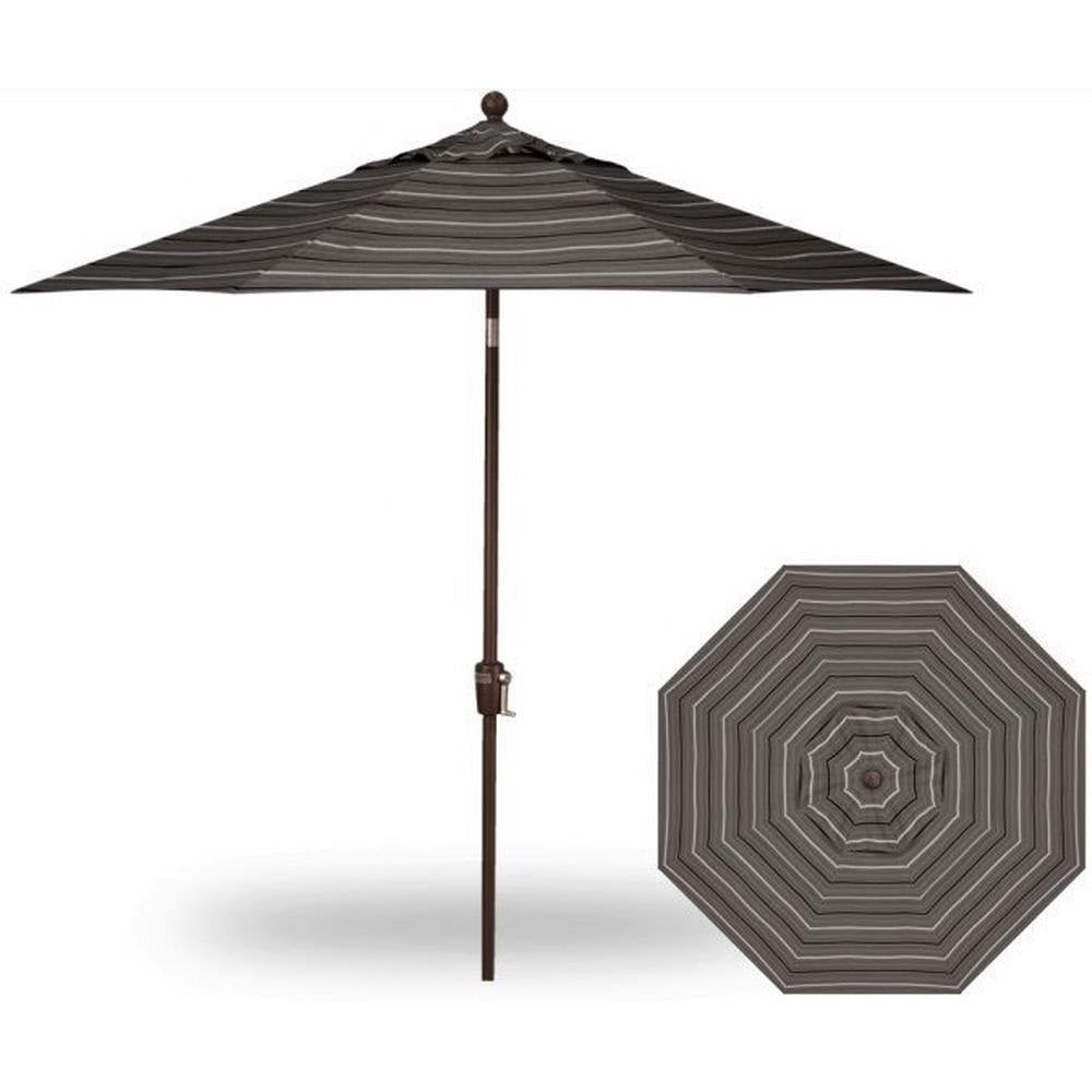 Treasure Garden 9&#39; Push Button Tilt Umbrella with Dual Wind Vent
