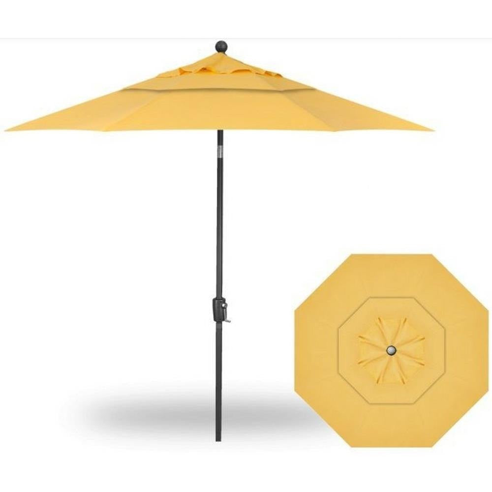Treasure Garden 9&#39; Push Button Tilt Umbrella with Dual Wind Vent