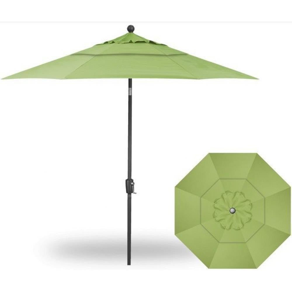 Treasure Garden 9&#39; Push Button Tilt Umbrella with Dual Wind Vent